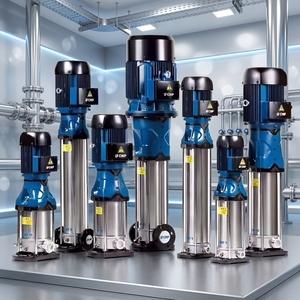 CNP Vertical Multistage Centrifugal <b>Water</b> <b>Pump</b> - Stainless Steel Impeller, Efficient for Industrial Circulation - Product Image 2