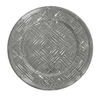 Assiettes de présentation rondes de luxe vintage dorées de haute qualité pour mariages, durables, réutilisables, design ajouré, personnalisables pour fêtes
