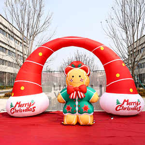 Arche gonflable de Noël en Oxford imperméable pour l'extérieur – Décoration de Noël gonflable - Product Image 1