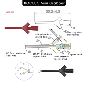 Mini SMD IC mùa xuân móc kiểm tra Clip vạn năng kiểm tra dẫn cáp Silicone Adapter lập trình kết nối cho <span class=keywords><strong>Logic</strong></span> Analyzer - Product Image 3