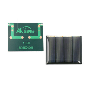 แผงโซลาร์เซลล์โพลีคริสตัลไลน์ Aike ขนาด 50.5x40.5 มม. 2V 100mAh พร้อมรูตรงกลางสำหรับงาน DIY - Product Image 1