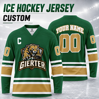Maillot de hockey sur glace personnalisé pour adultes et jeunes, avec logo, nom et numéro, uniforme de hockey pour enfants pour les écoles, les académies et les clubs juniors