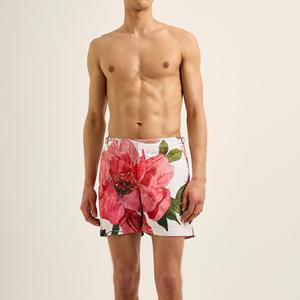Fashion Floral Print <b>Trunks</b> Button Fly Side Pocket Board Shorts Quick Dry Swim Shorts for <b>Men</b> - Product Image 2