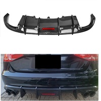Usine A4 B8 berline S4 diffuseur de pare-chocs arrière en Fiber de carbone Kit de carrosserie de becquet de lèvre de pare-chocs inférieur pour Audi S4 B8 berline 2008-2012