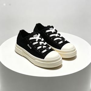 Scarpe da Passeggio in Tela con Lacci per <span class=keywords><strong>Uomo</strong></span>, Suola in Gomma Traspirante, Tendenza Moda per Tutte le Stagioni, Casual e da Lavoro - Product Image 1