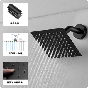 Robinet multifonctionnel en acier inoxydable ultra-fin, simple pour la maison, ensemble de pomme de douche chaude et froide, accessoires de salle de bain - Product Image 2