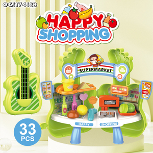 Mercado <span class=keywords><strong>de</strong></span> comestibles Stand Juguetes Supermercado Compras Escáner Pretender jugar con frutas Verduras <span class=keywords><strong>Caja</strong></span> <span class=keywords><strong>registradora</strong></span> barata Juego Niños - Product Image 2