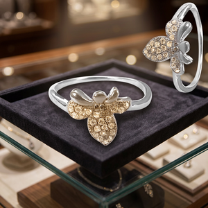 Anillos de Plata de Ley 925 con Circonita Cúbica Brillante de Alta Calidad, Grado AAA, Diseño de Nudo, Gemas Blancas, Clásicos y Modernos para Mujer - Product Image 3