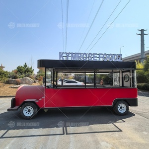 Remolque de Comida Personalizado de Fábrica, Cafetería Móvil, Remolque de Catering Equipado <span class=keywords><strong>con</strong></span> Helados, Hot Dogs, Pizza, Camión de Comida Rápida - Product Image 3