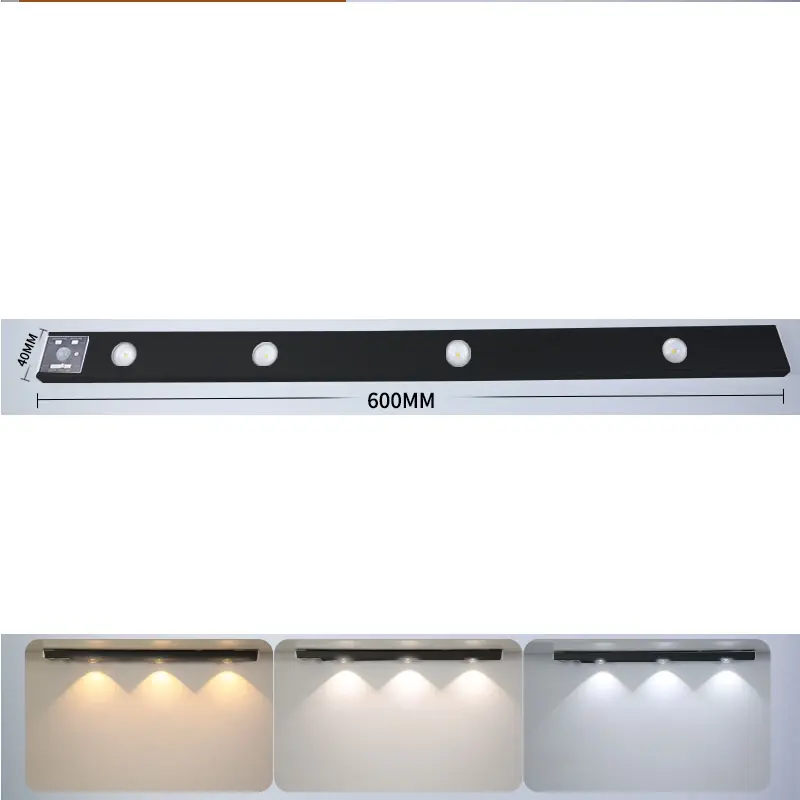 Manyetik LED takı dolap ışığı mıknatıs sensörü hareket mutfak çıkış dolap ışığı altında ev dolap ışığı ing