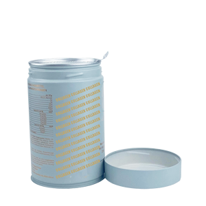 Supplément hermétique au collagène et aux vitamines Emballage en étain métallique Boîte en étain de supplément nutritionnel Emballage en étain de qualité alimentaire d'usine - Product Image 1