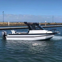 Bateaux de pêche en aluminium Gospel Sea King 20FT 6M avec moteur hors-bord, 6 passagers, bateau rapide, bateaux de pêche en famille, bateaux de croisière en haute mer