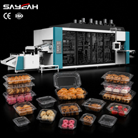 Macchina Termoformatrice ad Alta Velocità Multi-Stazione per Scatole in PET per Dolci e Torte, Macchina per Termoformatura Plastica