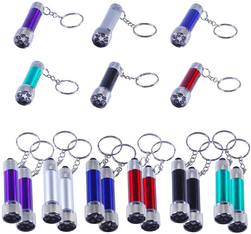 Super Bright Mini Portable Aluminum Alloy Keychain Torch LED Mini Flashlight