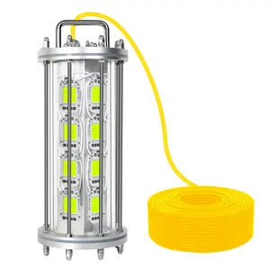 Lampe LED verte pour attirer les poissons, appât artificiel idéal pour la pêche de nuit, 35/2000W