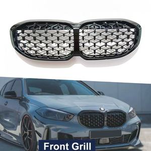 Parrilla Delantera BMW F40, Malla Hexagonal Negra, para Serie 1 2020-2024, Mejora de Diseño, Material ABS - Product Image 1