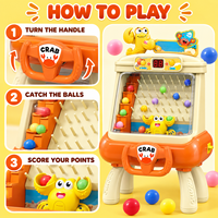 EPT Neuerscheinung Krabbenball-Fangspielautomat mit 3 Countdown-Einstellungen Interaktives Spielzeug für Kinder
