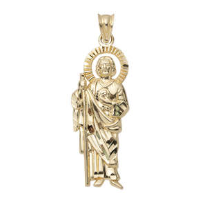 14K chapado en oro personalizado CZ Halo Santa Muerte Ángel DE LA MUERTE colgante joyería - Product Image 6