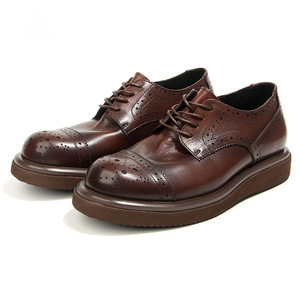 Dress Shoes Oxford Black <b>Round</b> Toe Genuine Leather Lining <b>Cushioned</b> Office Career Youth 38-44 - Product Image 5