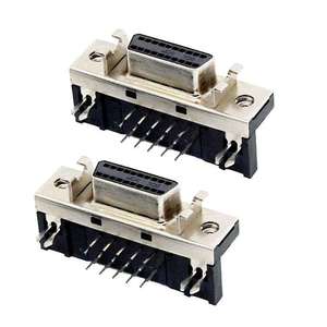 Connecteur femelle SCSI à angle droit 20 broches, pas de 1,27 mm, connecteur d'automatisation HPDB pour connecteurs HPDB (1761028-6) - Product Image 2