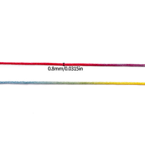 Nylon Gradient Variegated <b>Thread</b> Colored Jewelry Rope DIY Bracelet Making Supplies Small Size <b>Beading</b> Material - Product Image 2