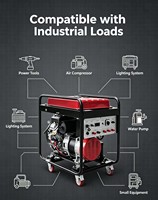 Générateur Diesel Portable Super Silencieux 10KW 10kVA 50Hz Bi-phasé Vente en Gros OEM Direct Usine pour Usage Domestique Commercial et d'Urgence
