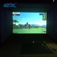 Simulateur de Golf d'intérieur personnalisé, Zone de sport d'affaires, simulateur de Golf pour parc d'attractions