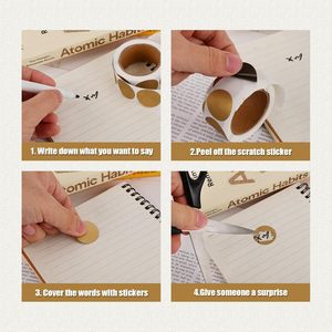 Etiquetas Rascables Autoadhesivas, Crea Tarjetas Rascables Personalizadas para Premios, Boletos de Lotería, Tarjetas de <span class=keywords><strong>Sorteo</strong></span> DIY - Product Image 5