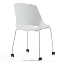 Chaise de formation LYSUN pliable et pivotante, design moderne, en tissu, pour bureau et visiteurs, garantie 5 ans, avec tablette et accoudoir – Meilleure vente