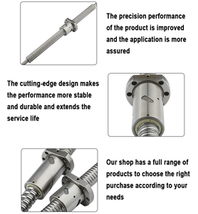 Vis à billes Sfu1605 vis à billes de longueur personnalisée avec écrou à billes et pour pièces de Machine CNC CNC - Product Image 4