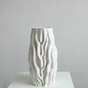 Jarrón de Resina Blanco Bisque de Lujo para Decoración del Hogar, Accesorios de Interior Minimalistas al por Mayor - Product Image 2