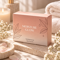 Boîte d'emballage cosmétique personnalisée, crème pour le visage, essence liquide, lait nettoyant pour le visage, boîte en carton blanc pliable, impression quadricolore