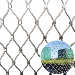 Maille de corde animale de zoo de l'acier inoxydable 316 de prix bon marché/<span class=keywords><strong>filet</strong></span> de grillage de corde - Product Image 2