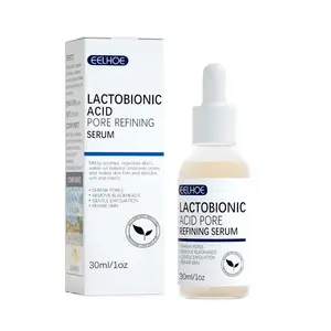 Großhandel beruhigt milde das Wasser-Öl-Gleichgewicht der Haut Einfache Verwendung Schritte Lactobionsäure-Poren raffinierungs serum