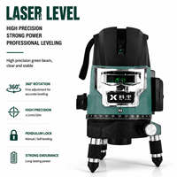 Niveau laser croisé vert 360° automatique auto-nivelant sans fil 3 3.7V Garantie 1 an pour usage industriel et bricolage