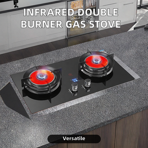 <span class=keywords><strong>Estufa</strong></span> de <span class=keywords><strong>Gas</strong></span> de Mesa de Doble Quemador de Ahorro de Energí<span class=keywords><strong>a</strong></span>, Cocina de <span class=keywords><strong>Gas</strong></span> <span class=keywords><strong>Natural</strong></span> <span class=keywords><strong>Infrarroja</strong></span>, Temporizador de Alta Temperatura, Cocina de <span class=keywords><strong>Gas</strong></span> Licuado Integrada para el Hogar - Product Image 2