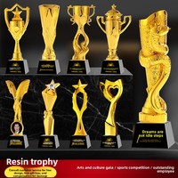 Trofeo de Resina con Forma de Pentagrama, Personalizable, Premio Creativo en Forma de Estrella con Grabado Gratuito para Ceremonias Anuales/Deportivas