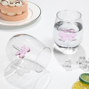 Coquette glazen tumbler cocktailglazen 20oz steelloze wijnglazen met roze strik voor vrouwen feest verjaardag bruiloft cadeaus - Product Image 2