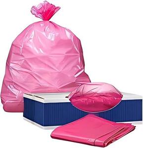 ถุงขยะหัวหม่าเหิงชุน ขนาด 32-33 แกลลอน หนา 1.5 มิล สีชมพู สำหรับใส่ถังขยะ ขนาด 33 นิ้ว x 39 นิ้ว (100 ใบ) - Product Image 4