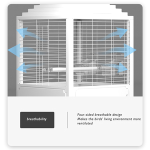 Yeni ev kuş Villa lüks kuş kafesi küçük Pet malzemeleri kuş kafesi papağan büyük yeni sıçrama geçirmez ev - Product Image 4
