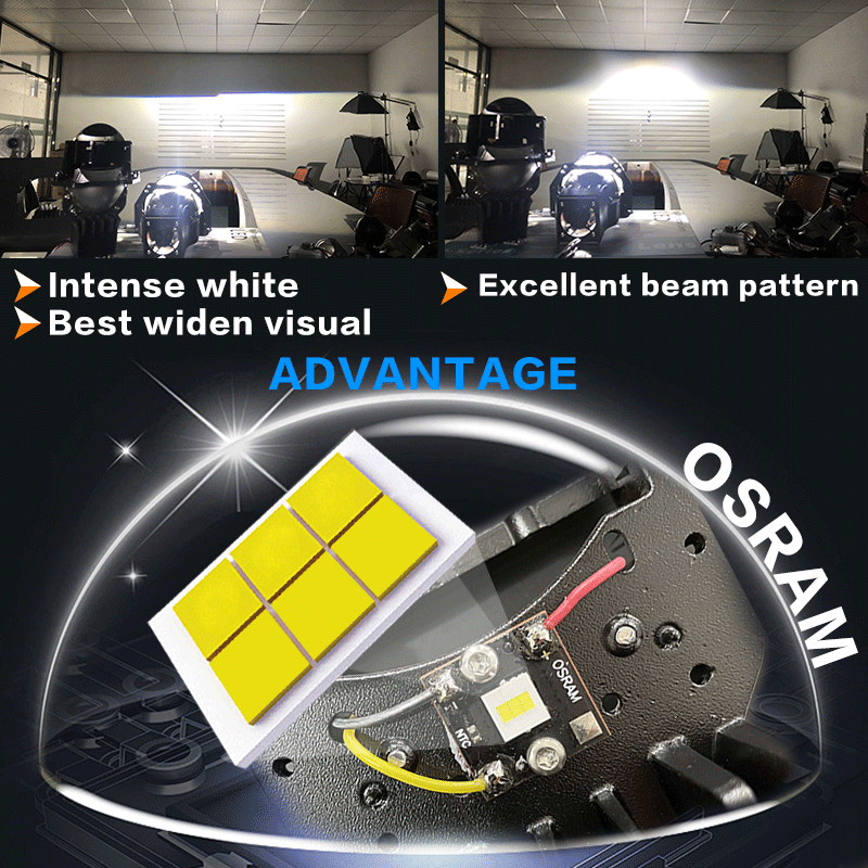 HIDプロジェクター3インチP30bi led 6500kレーザー