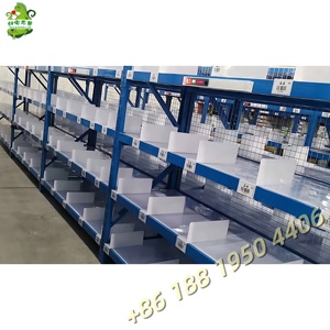 Séparateurs de rayonnages d'entrepôt, réglables, faciles à installer, en plastique, pour <span class=keywords><strong>armoire</strong></span> à vêtements, entrepôt, panneau de séparation, porte-étiquettes - Product Image 4