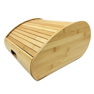 Caja de Almacenamiento de Pan de Bambú con Cajón 35x32.5x17cm para Uso en la Mesa de la Cocina - Product Image 2