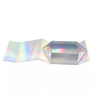 Custom Handmade Kraft Paper Gift Cardboard Boxes with Holographic Magnet Closure Folding Packaging Matt Lamination for <b>Socks</b> <b>Fur</b> - Product Image 4