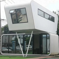 Maison Capsule en Conteneur pour Zone Scénique, Durable, Étanche, Préfabriquée, Design Moderne