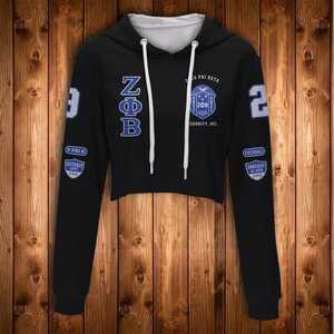 Z-phi- B Zeta Phi Beta Sorority Top con cappuccio di lusso <span class=keywords><strong>da</strong></span> palestra sport con cappuccio personalizzato felpe donna a maniche lunghe felpa con cappuccio Streetwear - Product Image 2