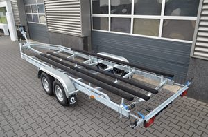 <span class=keywords><strong>Remorque</strong></span> de <span class=keywords><strong>bateau</strong></span> superposé à double <span class=keywords><strong>essieu</strong></span> de 7m 1350kg avec cadre galvanisé à chaud, capacité de charge de 2190kg - Product Image 4