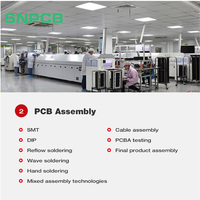 Produsen Papan PCB Berkualitas Tinggi, Mini CNC LED SMD PCB SNPCB Merek Ternama, Multi-Layer Ketebalan 0.2-4mm, Finishing Permukaan HASL
