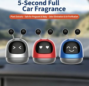 New <strong>Robot</strong> Car Solid Fragrance Ornament Long-lasting Light Fragrance Deodorizer Air Freshener Car Interior Decoration Car <strong>Perfume</strong> - Product Image 1