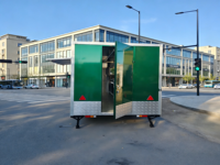 Camion de restauration mobile multifonctionnel de haute qualité, remorque pour pizza, glaces, en-cas, hot-dogs, stations de restauration rapide, en acier inoxydable